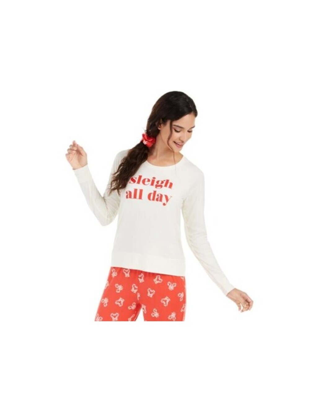 Jenni Womens Printed Pajama Top Size 2XL